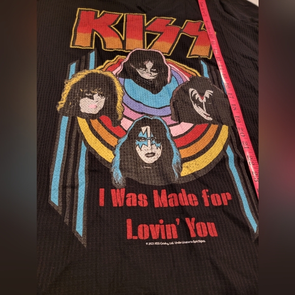 TORRID Kiss Waffle Knit Graphic Top Size 4 - Picture 12 of 12